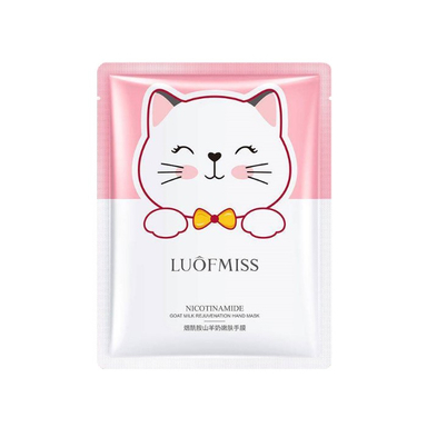ماسک دست لوفمیس (Luofmiss) مدل Nicotinamide حاوی عصاره شیر بز وزن 3.5 گرم