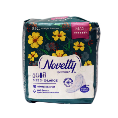 نوار بهداشتی مشبک ناولتی (Novelty) مدل Maxi مناسب شب سایز خیلی بزرگ بسته 8 عددی