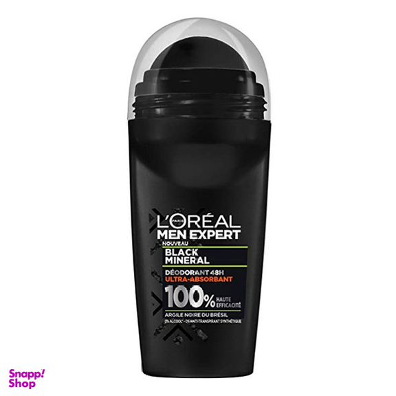 رول دیودورانت لورال (Loreal) مدل 48 ساعته Black Mineral حجم 150 میلی لیتر