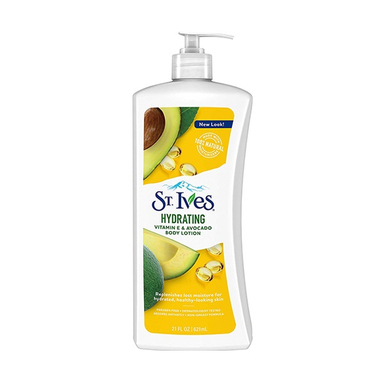 لوسیون بدن آبرسان اس تی ایوز (ST.Ives) مدل Hydrating حاوی عصاره آووکادو حجم 621 میلی لیتر