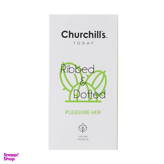 کاندوم خاردار حاوی روان کننده چرچیلز (Churchill's) مدل Pleasure Her بسته 12 عددی
