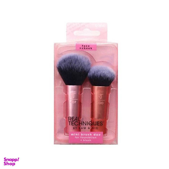 ست براش مینی کرم پودر و رژ گونه ریل تکنیک (Real Techniques)
