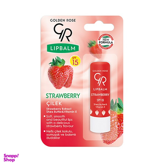 بالم لب گلدن رز (Golden Rose) حاوی توت فرنگی
