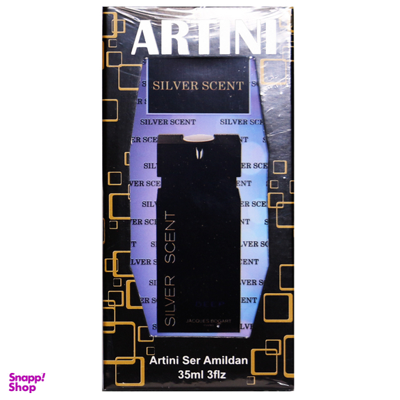 عطر جیبی مردانه آرتینی (Artini) مدل Silver Scent حجم 35 میلی لیتر