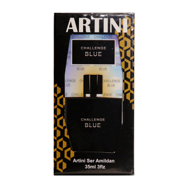 عطر جیبی مردانه آرتینی (Artini) مدل Blue Challenge حجم 35 میلی لیتر
