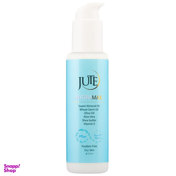 کرم آبرسان پمپی ژوت (Jute) مدل Hydra Max مناسب پوست های خشک حجم 120 میلی لیتر