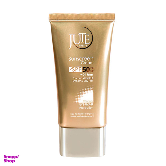 کرم ضد آفتاب بی رنگ ژوت (Jute) با SPF50 مناسب پوست چرب