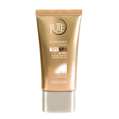 کرم ضد آفتاب بی رنگ ژوت (Jute) با SPF50 مناسب انواع پوست