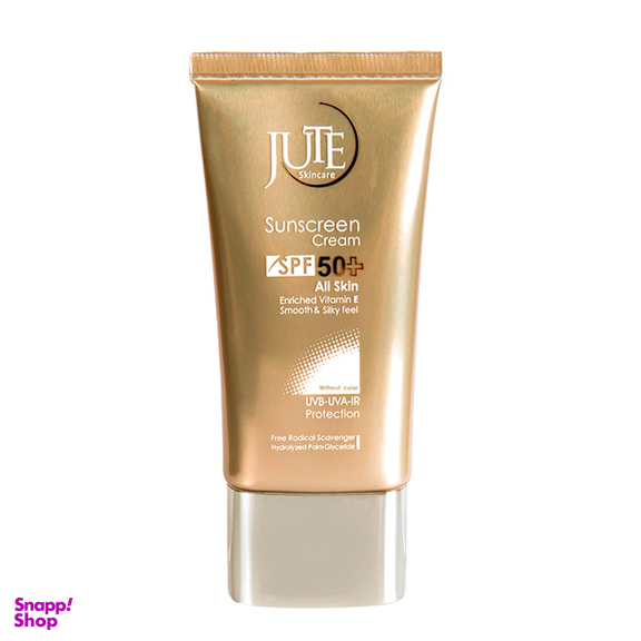 کرم ضد آفتاب بی رنگ ژوت (Jute) با SPF50 مناسب انواع پوست