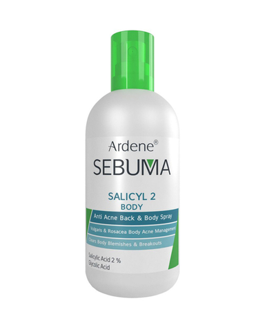 اسپری ضد جوش بدن آردن (Ardene) سری Sebuma مدل Salicyl 2 حجم 250 میلی‌ لیتر
