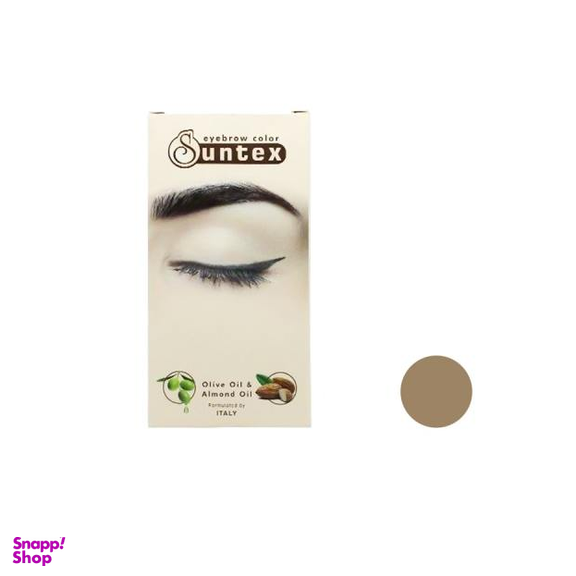 کیت رنگ ابرو سانتکس (Suntex) شماره E9.08 رنگ کاراملی حجم 30 میلی لیتر