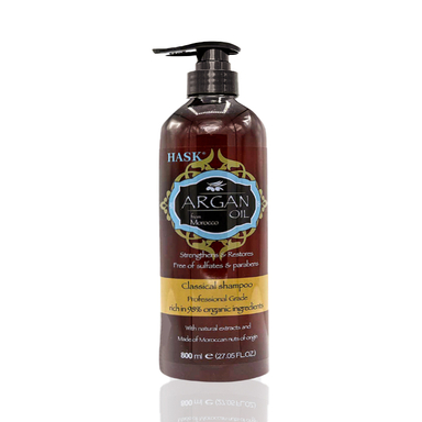 شامپو هاسک (Hask) مدل argan shampoo حجم 800 میلی لیتر