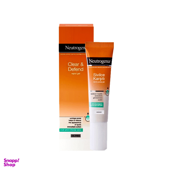 ژل ضد جوش نیتروژنا (Neutrogena) مدل Clear And Defence Rapid Gel حجم 15 میلی لیتر