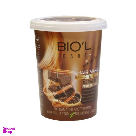 ماسک مو بیول (Biol) سری Vitality مدل Chocolate حجم 500 میلی لیتر