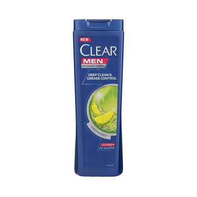 شامپو مردانه ضد شوره کلیر (Clear) مدل Deep Clean & Grease Control حجم 400 میلی لیتر