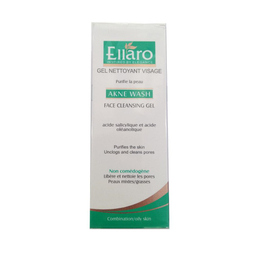 ژل شستشوی صورت الارو (Ellaro) مدل Akne Wash حجم 150 میلی‌ لیتر