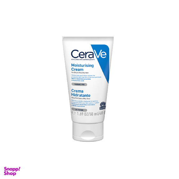مرطوب کننده و آبرسان سراوی (Cerave) مدل Moisturizing Cream حجم 50 میلی لیتر