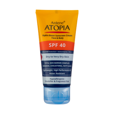 کرم ضد آفتاب رطوبت رسان آردن (Ardene) سری Atopia مناسب پوست خشک با SPF40 حجم 50 میلی‌ لیتر