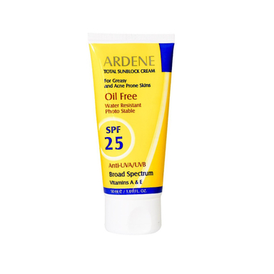 کرم ضد آفتاب فاقد چربی آردن (Ardene) با SPF 25 مناسب پوست چرب حجم 50 میلی‌ لیتر