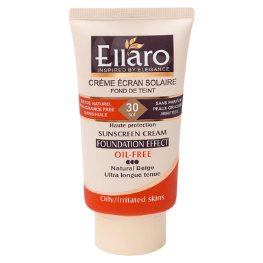 کرم ضد آفتاب فاقد چربی الارو (Ellaro) با SPF30 رنگ بژ طبیعی مات حجم 40 میلی‌لیتر