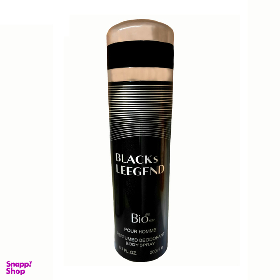 اسپری خوشبو کننده بدن مردانه بیو استار (Bio Star) مدل BLACKs LEEGEND حجم 200 میلی لیتر