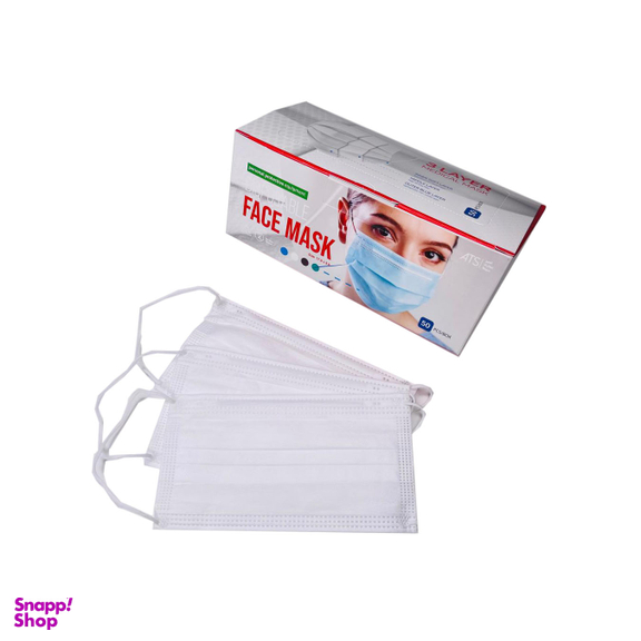 ماسک سه لایه پزشکی استاندارد بسته 50 عددی