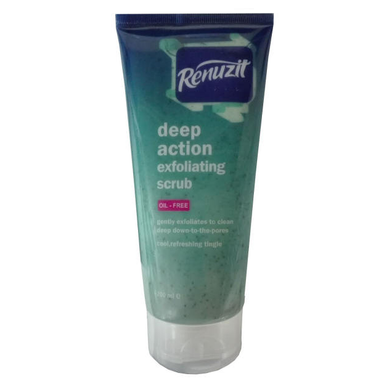اسکراب لایه بردار روزانه رینوزیت (Renuzit) مدل Deep Action Exfolianting حجم 200 میلی‌ لیتر