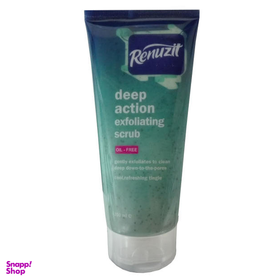 اسکراب لایه بردار روزانه رینوزیت (Renuzit) مدل Deep Action Exfolianting حجم 200 میلی‌ لیتر