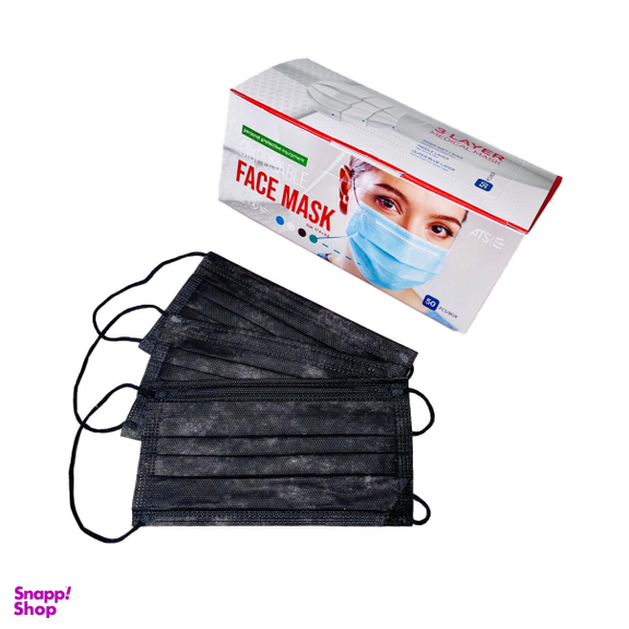 ماسک سه لایه پزشکی استاندارد بسته 50 عددی