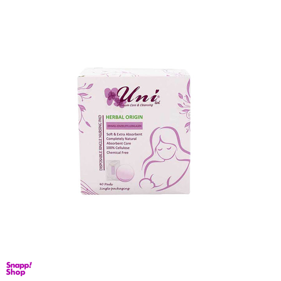 پد سینه یونی لد (Uni Led) سری Herbal Origin مدل Einweg - Einzelstilleinlagen بسته 20 عددی