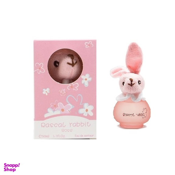 عطر کودک عروسکی بیبی لاو (Baby Love) مدل خرگوش صورتی کلک