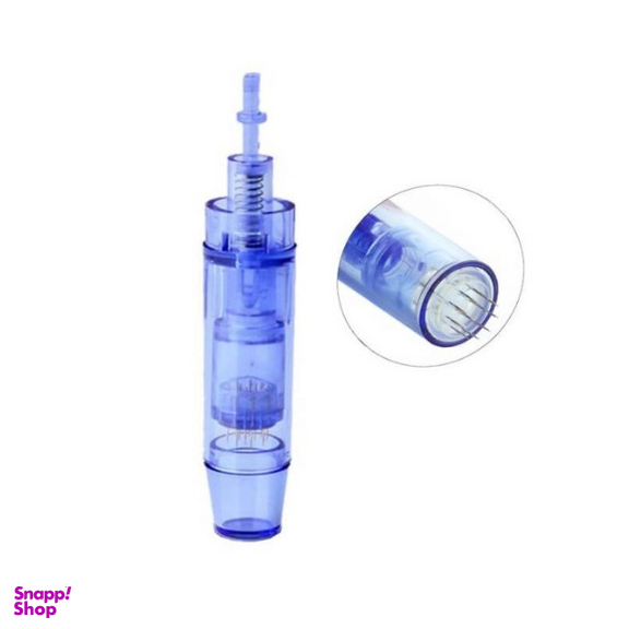 میکرونیدلینگ درماپن (Dermapen) مدل کارتریج 12 سوزنه رنگ آبی