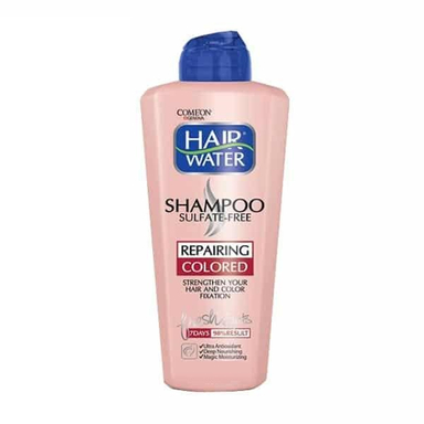 شامپو کامان (Come'On) مدل Hair Water بدون سولفات مناسب موی رنگ شده حجم 400 میلی لیتر