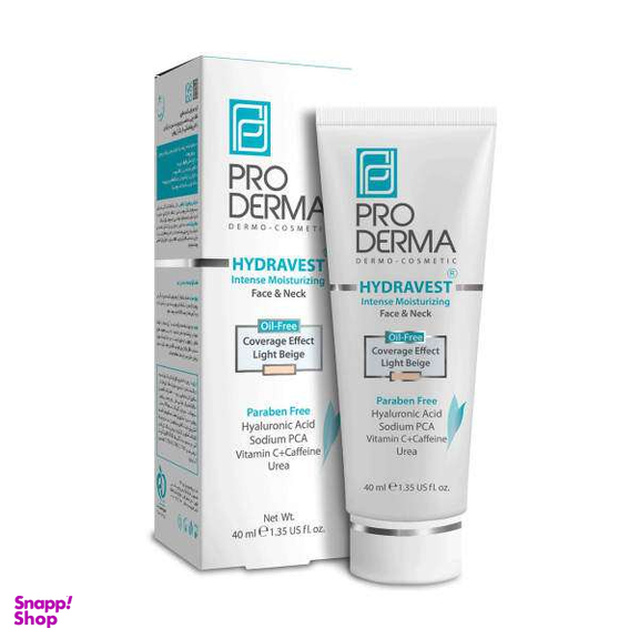 کرم مرطوب کننده پرودرما (Pro Derma) مدل Hydravest حجم 40 میلی لیتر