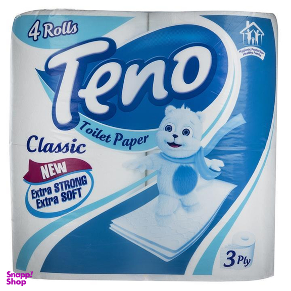 دستمال توالت تنو مدل Classic بسته 4 عددی