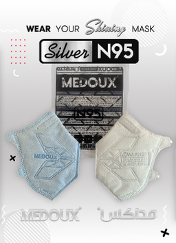 ماسک ان95 سیلور مداکس (Medoux) بسته 12 عددی
