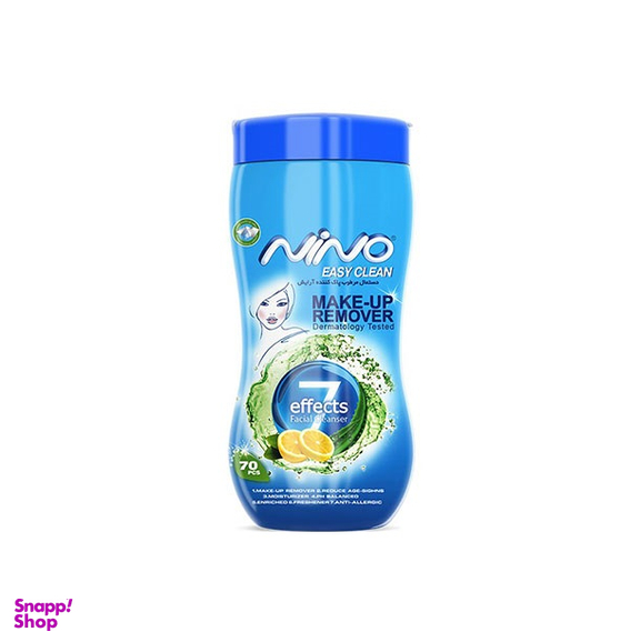 دستمال مرطوب نینو (Nino) مدل استوانه ای بسته 70 عددی