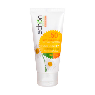 کرم ضد آفتاب شون (Schon) SPF 50 رنگی فاقد چربی شون (Schon) بژ طبیعی