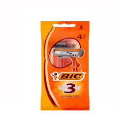 تیغ بیک (Bic) سه لبه مخصوص پوست های حساس بسته 3 عددی