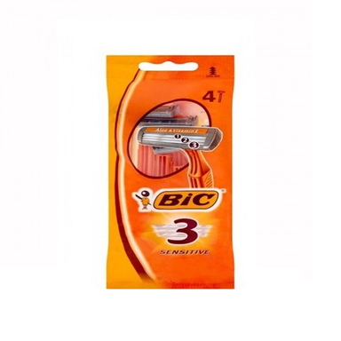 تیغ بیک (Bic) سه لبه مخصوص پوست های حساس بسته 3 عددی