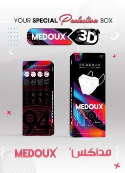 ماسک سه بعدی پلاس مداکس (Medoux) بسته 25 عددی