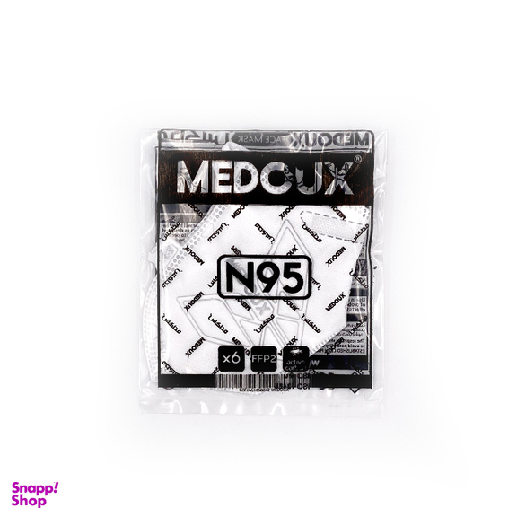 ماسک ان95 سیلور سفید مداکس (Medoux) بسته 1 عددی