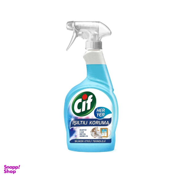 اسپری پاک کننده سیف (CIF) مخصوص سطوح حمام مبل و استیل حجم 750 میلی لیتر