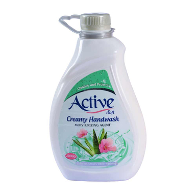 مایع دستشویی اکتیو (Active) رنگ کرمی سبز حجم 2000میلی لیتر