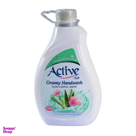 مایع دستشویی اکتیو (Active) رنگ کرمی سبز حجم 2000میلی لیتر