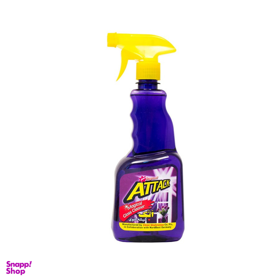 اسپری شیشه پاک کن اتک (Attack) مدل Purple