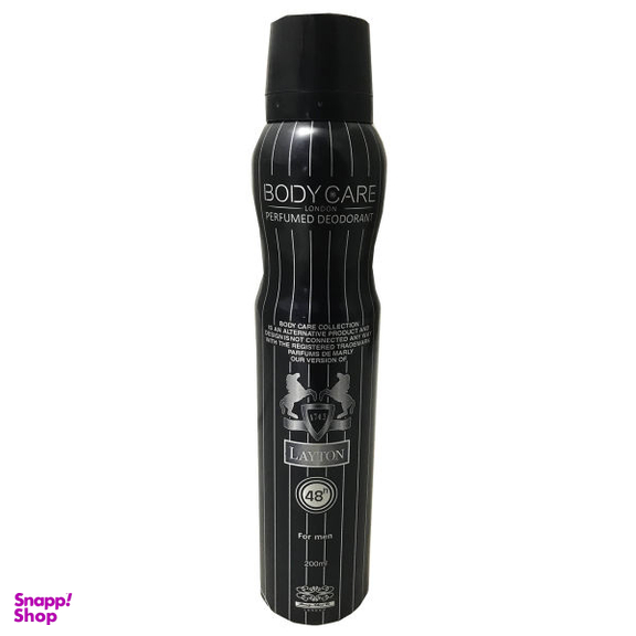 اسپری ضد تعریق مردانه بادی کر (Body Care) مدل Layton حجم 200 میلی‌لیتر