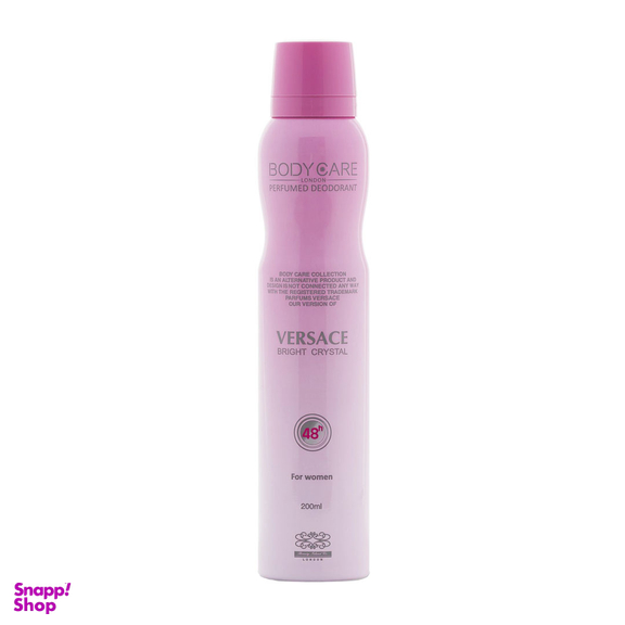 اسپری ضد تعریق بادی کر (Body Care) مدل Versace صورتی حجم 200 میلیلیتر