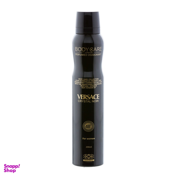 اسپری ضد تعریق بادی کر (Body Care) مدل Versace مشکی حجم 200 میلی‌لیتر