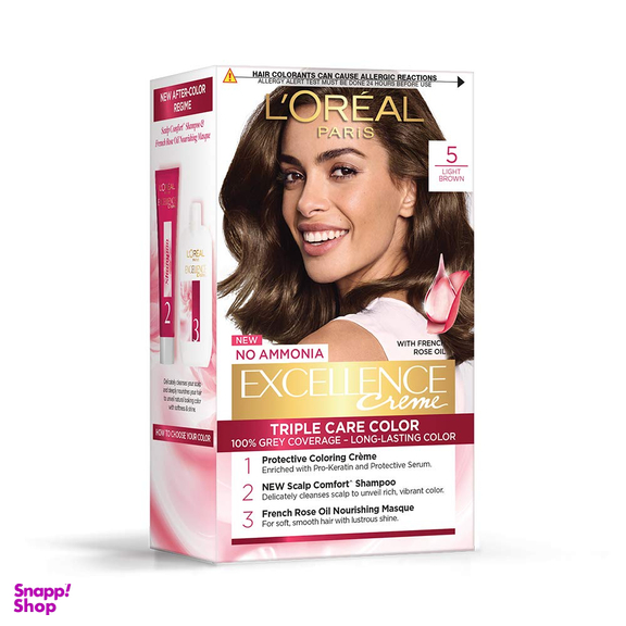 کیت رنگ مو لورآل (L'oreal) شماره 5 حجم 48 میلیلیتر